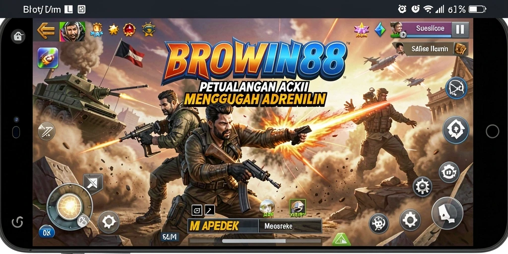 Tampilan gameplay BROWIN88 yang penuh aksi dan seru.