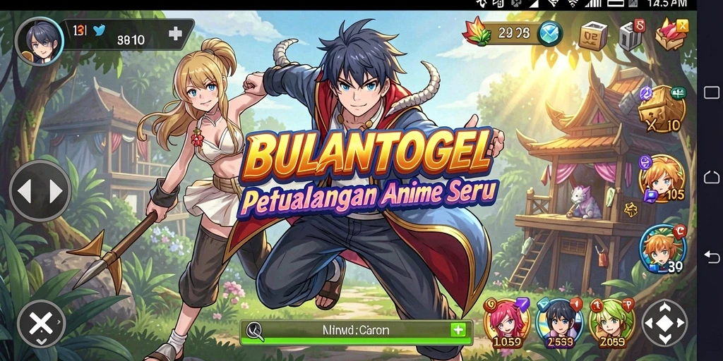Tampilan gameplay epic dari game Anime BULANTOGEL.