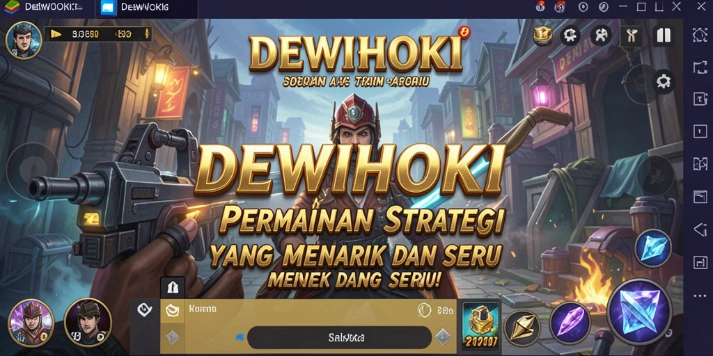 Screenshot DEWIHOKI menampilkan aksi strategi yang seru.