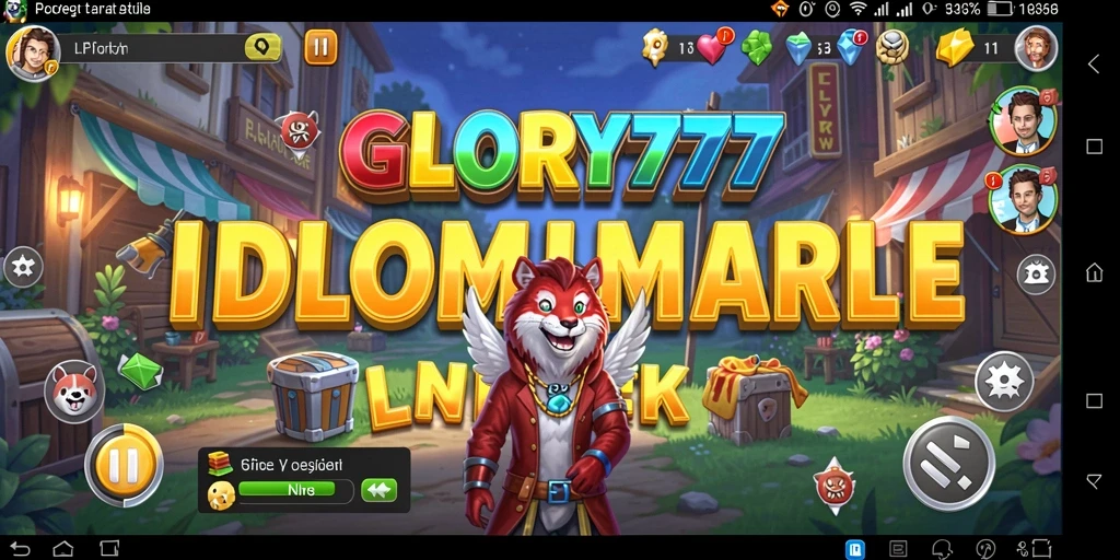 Screenshot gameplay GLORY777 menampilkan aksi seru dalam permainan Idle.