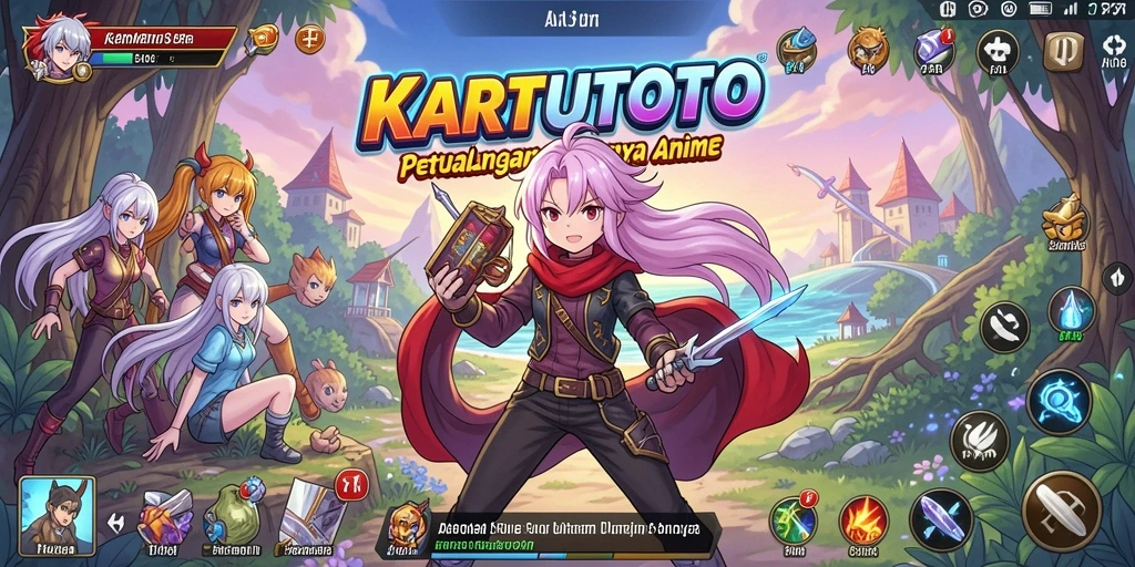 Tampilan gameplay KARTUTOTO yang luar biasa dan penuh warna.