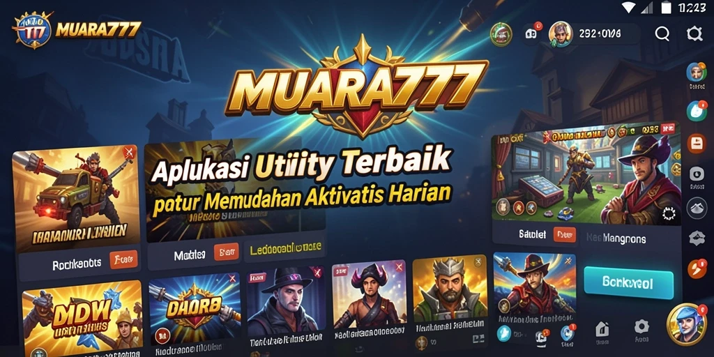 Tampilan aplikasi MUARA777 yang user-friendly dan fungsional.