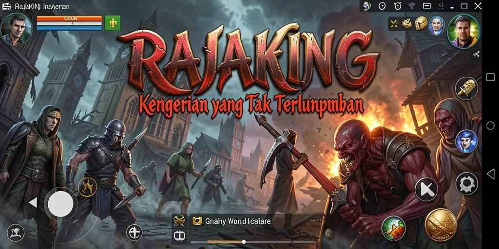 Tampilan gameplay mengerikan dari RAJAKING yang menggigit saraf.