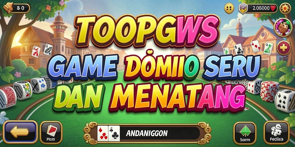 Screenshot gameplay TOOPGWS yang menampilkan strategi Domino.
